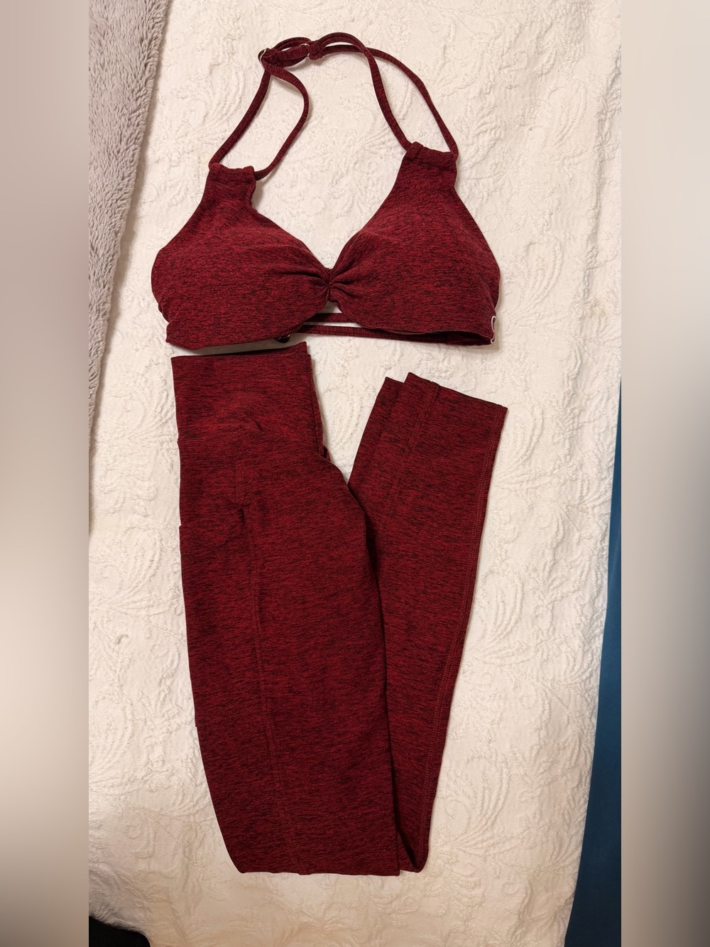 Leggings and Sports Bra Set (small leggings XS bra)